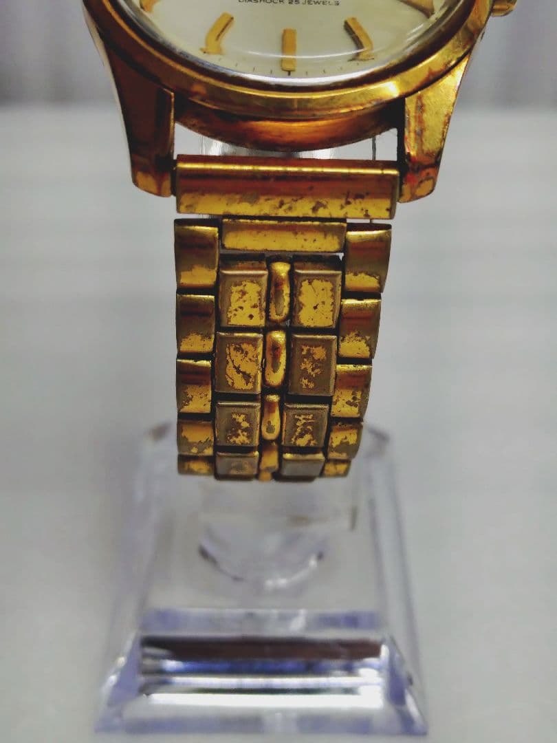 4-382 キングセイコー　SEIKO　25石　ヴィンテージ　竜頭不動　ジャンク