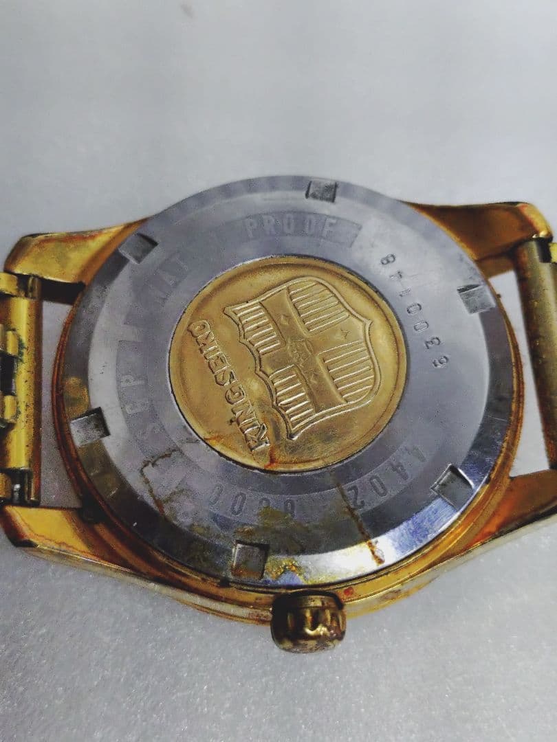 4-382 キングセイコー　SEIKO　25石　ヴィンテージ　竜頭不動　ジャンク