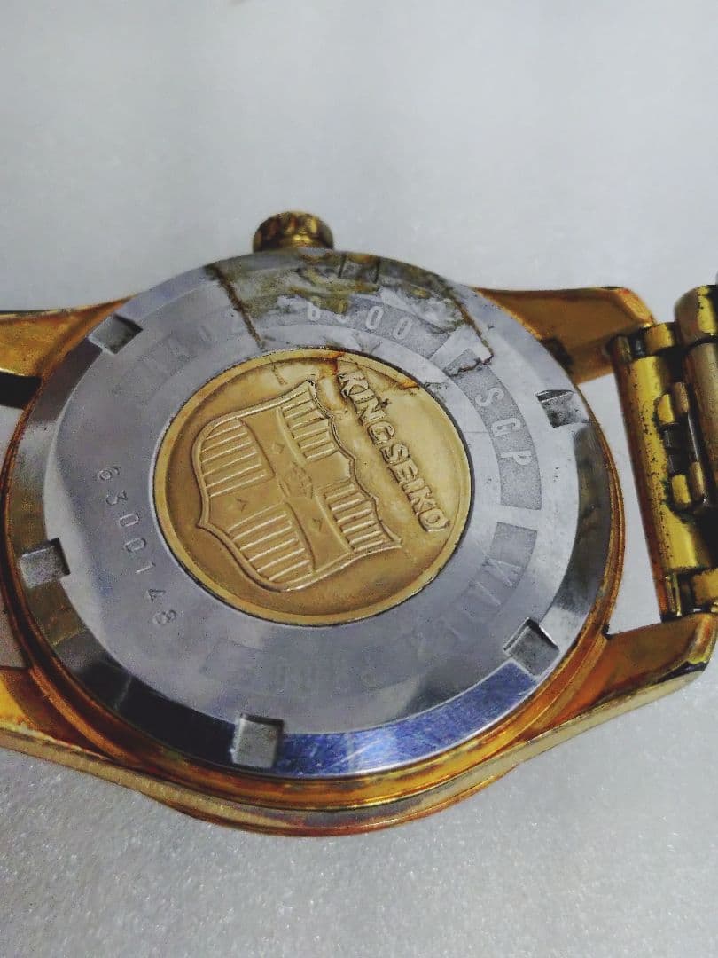 4-382 キングセイコー　SEIKO　25石　ヴィンテージ　竜頭不動　ジャンク