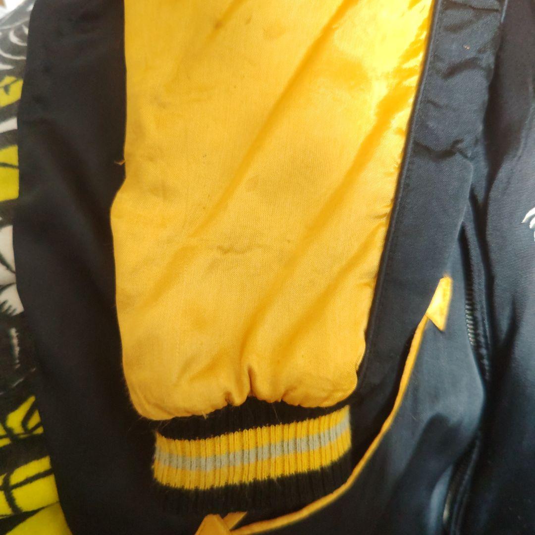 つ*し様 人気モデル クロップドヘッズ スカジャン 加藤清正 イエロー XL