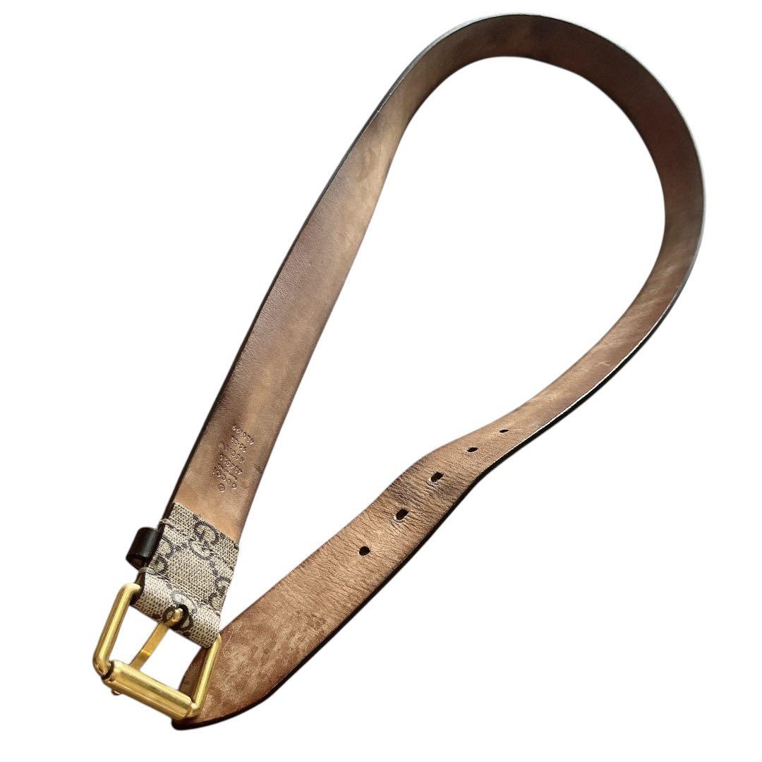 GUCCI ベルト GGスプリーム スネークプリント ミケーレ期 サイズ95