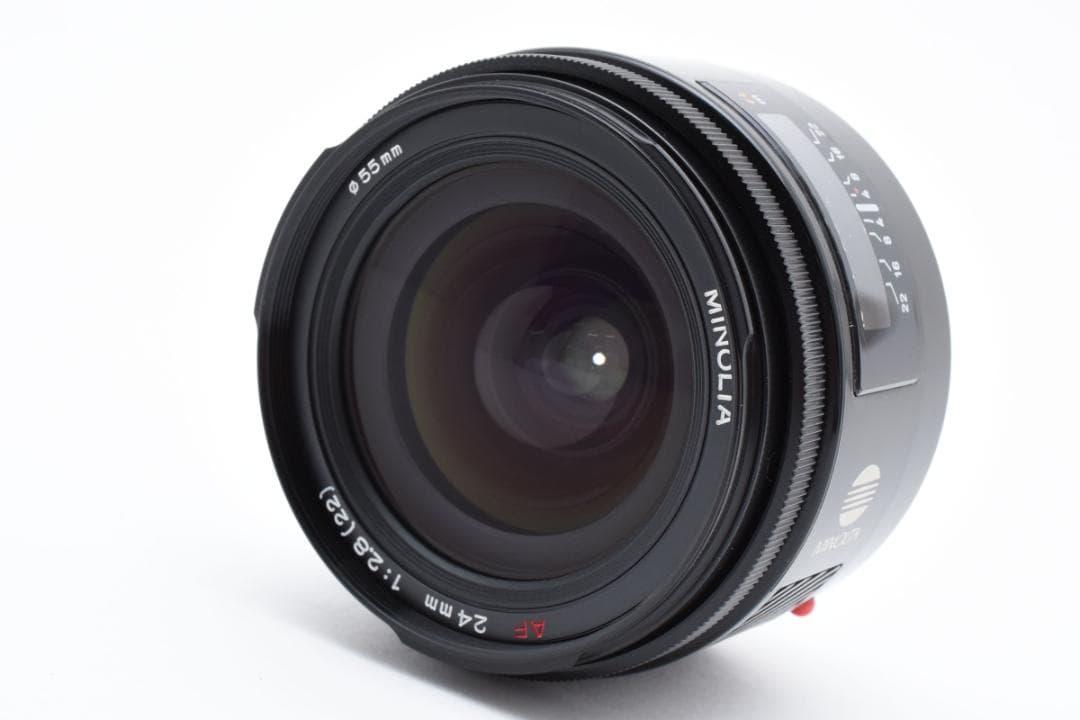 MINOLTA AF 24mm F2.8 純正フード付 C009