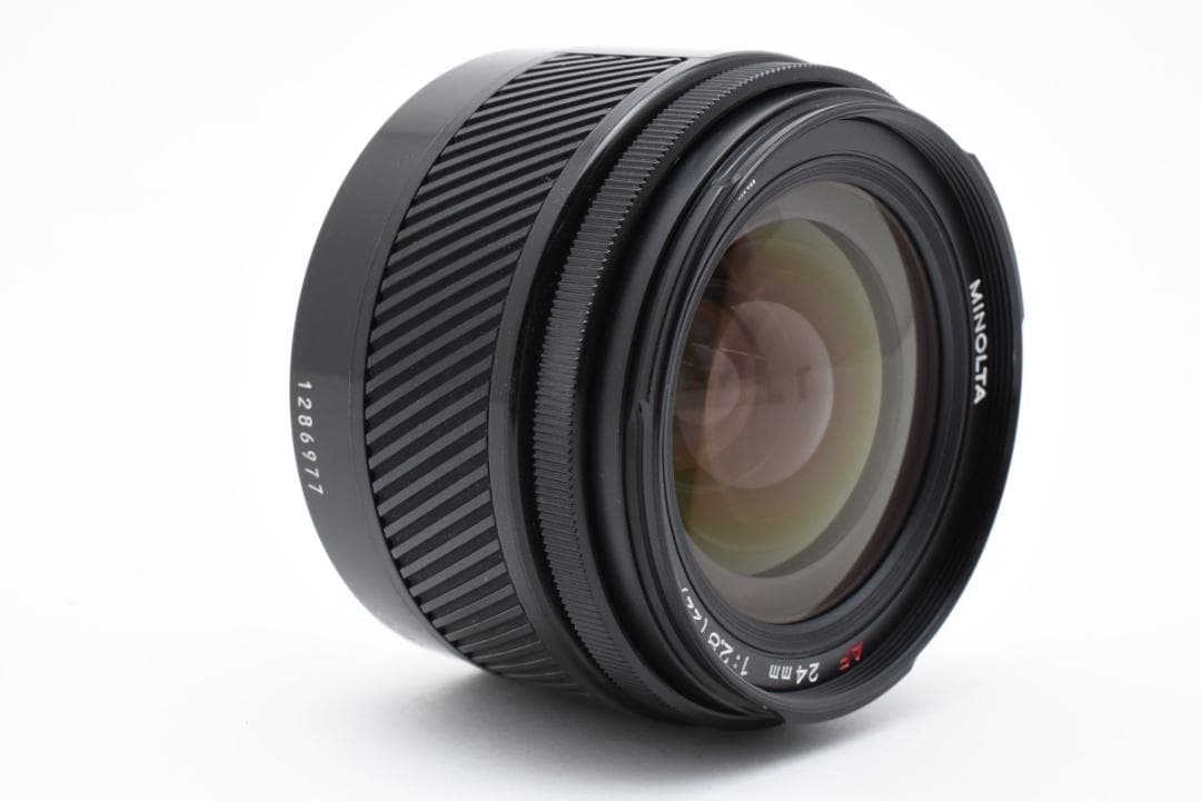MINOLTA AF 24mm F2.8 純正フード付 C009