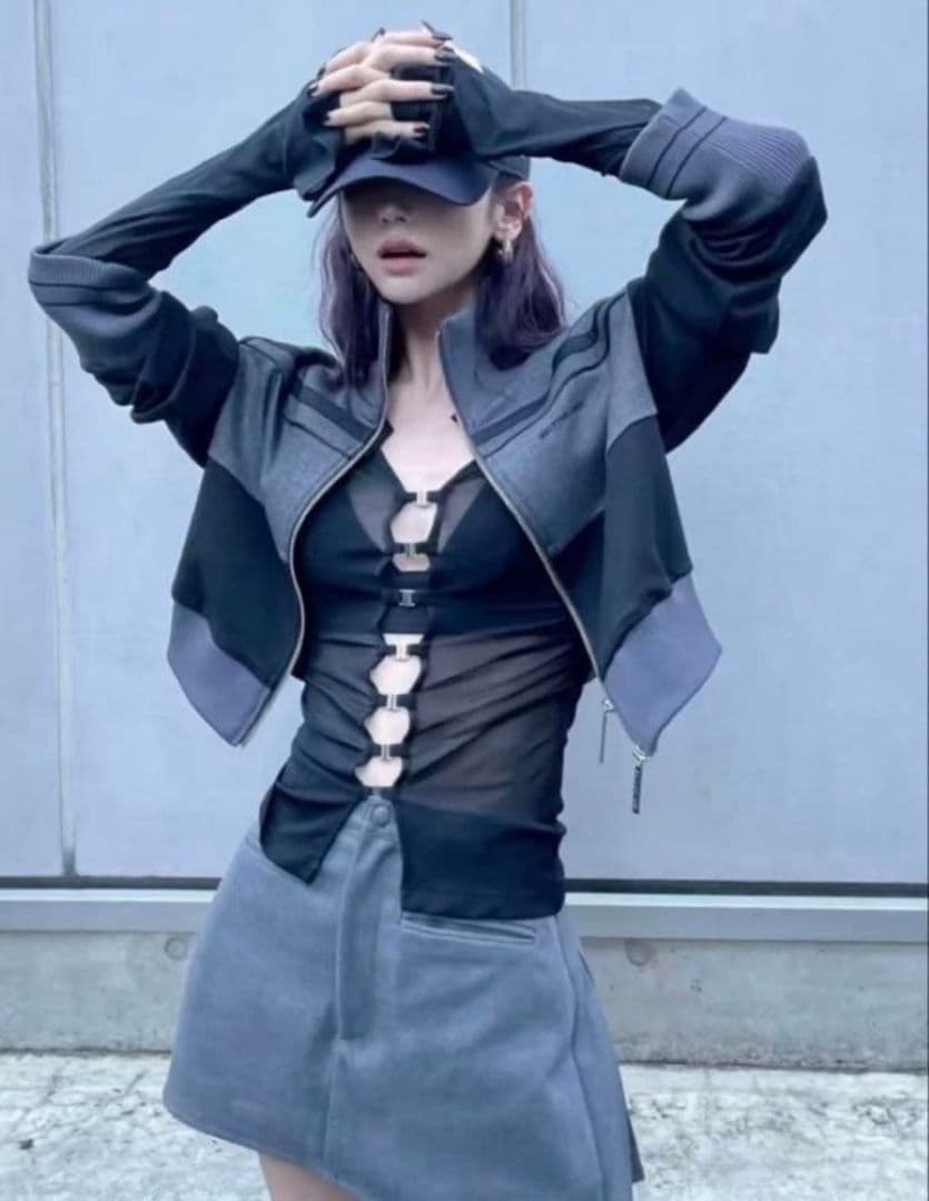 トップス melt the lady sheer hook tops