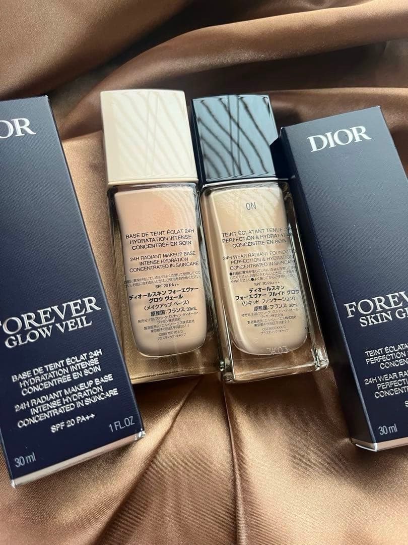 【新品】Diorスキンフォエヴァーグロウ0N & グロウヴェールのセット