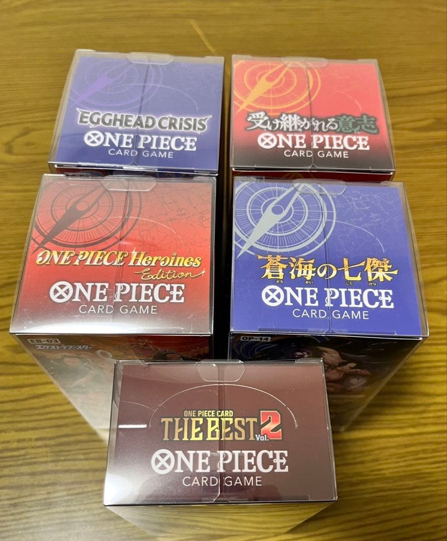 ワンピースカードBOX 未開封テープ付きBOX まとめ売り5BOX
