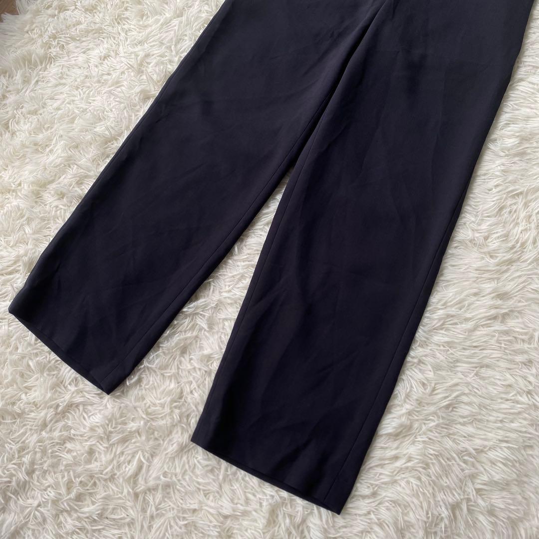 ナチュラルビューティーベーシック　ノーカラーパンツスーツ　セットアップ　 L