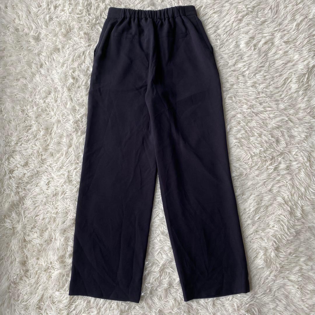 ナチュラルビューティーベーシック　ノーカラーパンツスーツ　セットアップ　 L