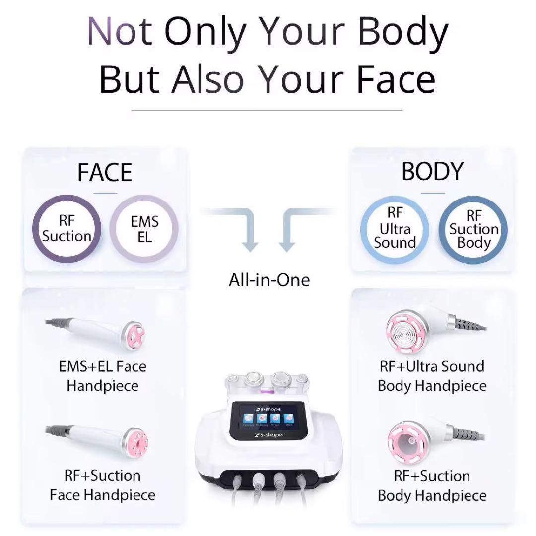 2026年版最新モデル！キャビテーション 30KHZ ラジオ波業務用 1台4役