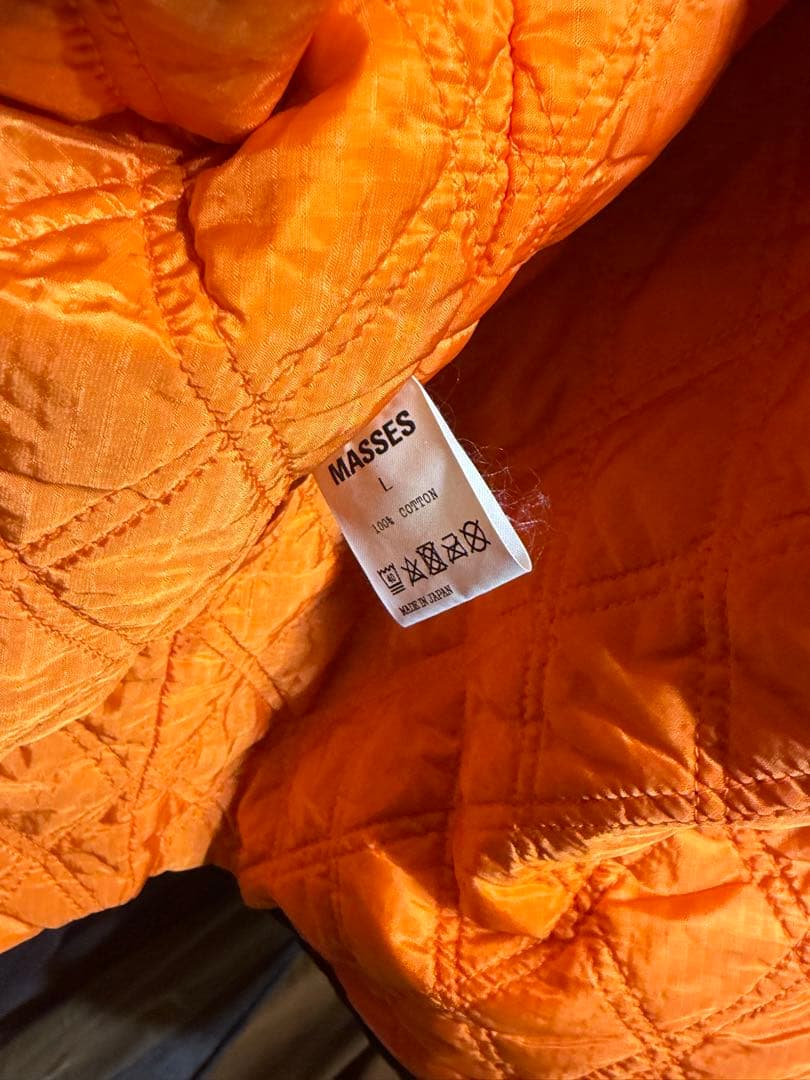 MASSSES ブラック コットンジャケット