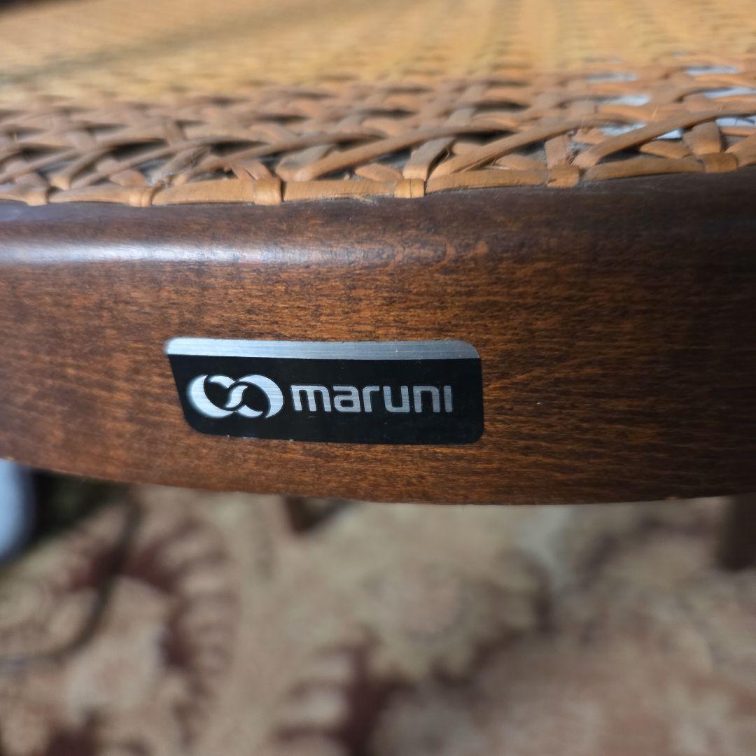 maruni ヴィンテージ アームチェア ウッド ラタン