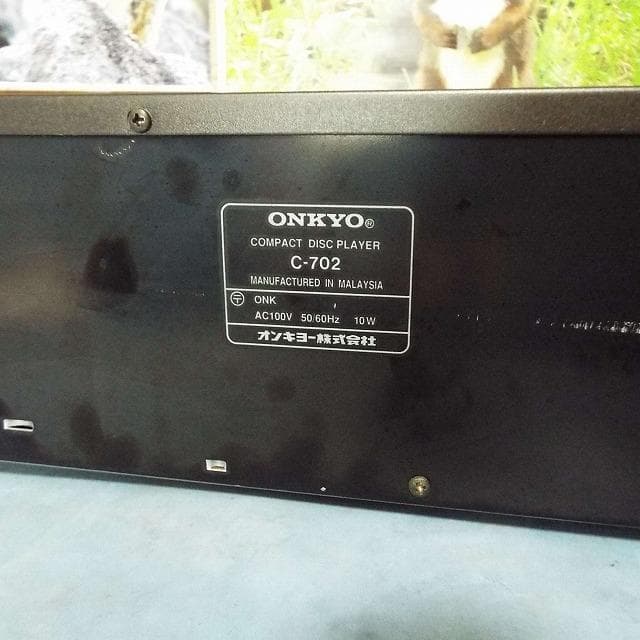 美品_完動_整備済_ONKYO_CDプレイヤー_C-702_リモコン無し