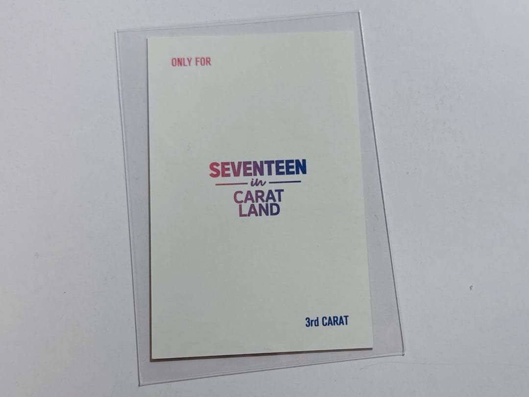 SEVENTEEN carat zone land ウォヌ トレカ