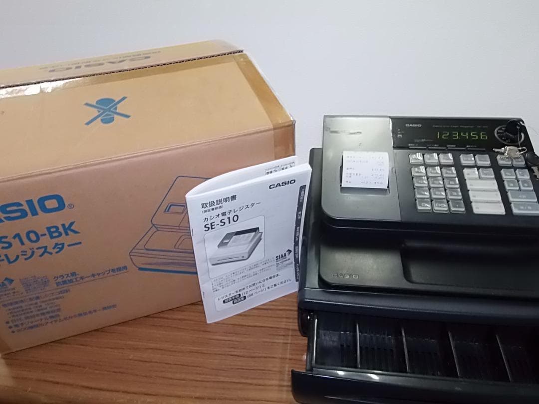 人気の黒箱付22簡単レジ 感熱紙58㍉カシオ SE-S10 レジスター 8部門