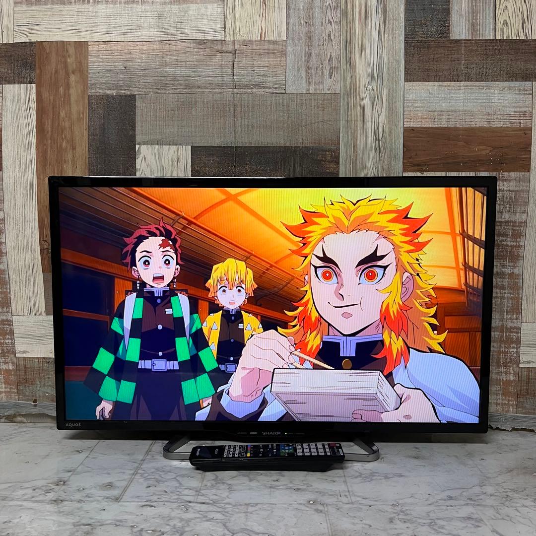 即日受渡❣️全国送料込SHARP32型テレビYouTube、U-NEXTリモコン付