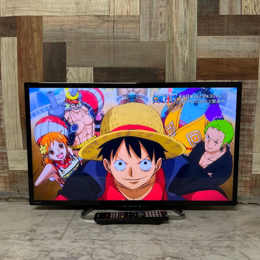 即日受渡❣️全国送料込SHARP32型テレビYouTube、U-NEXTリモコン付