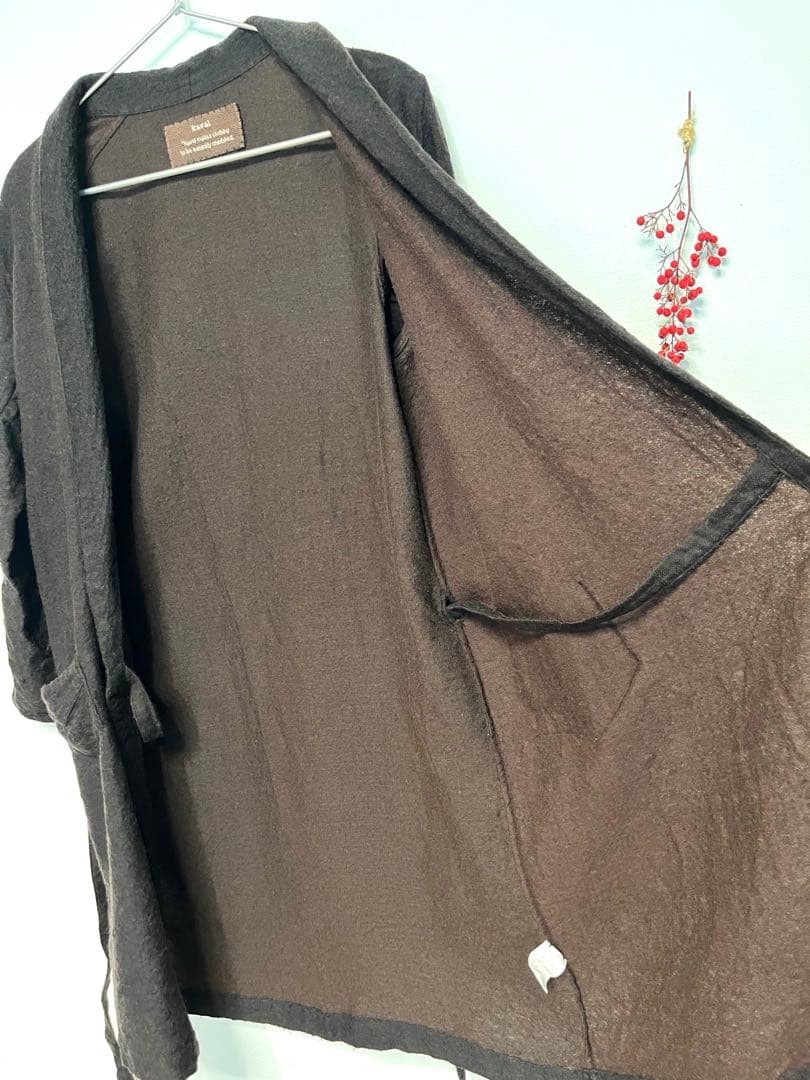 kaval ガウンコート　レディース　ガウン　羽織　茶