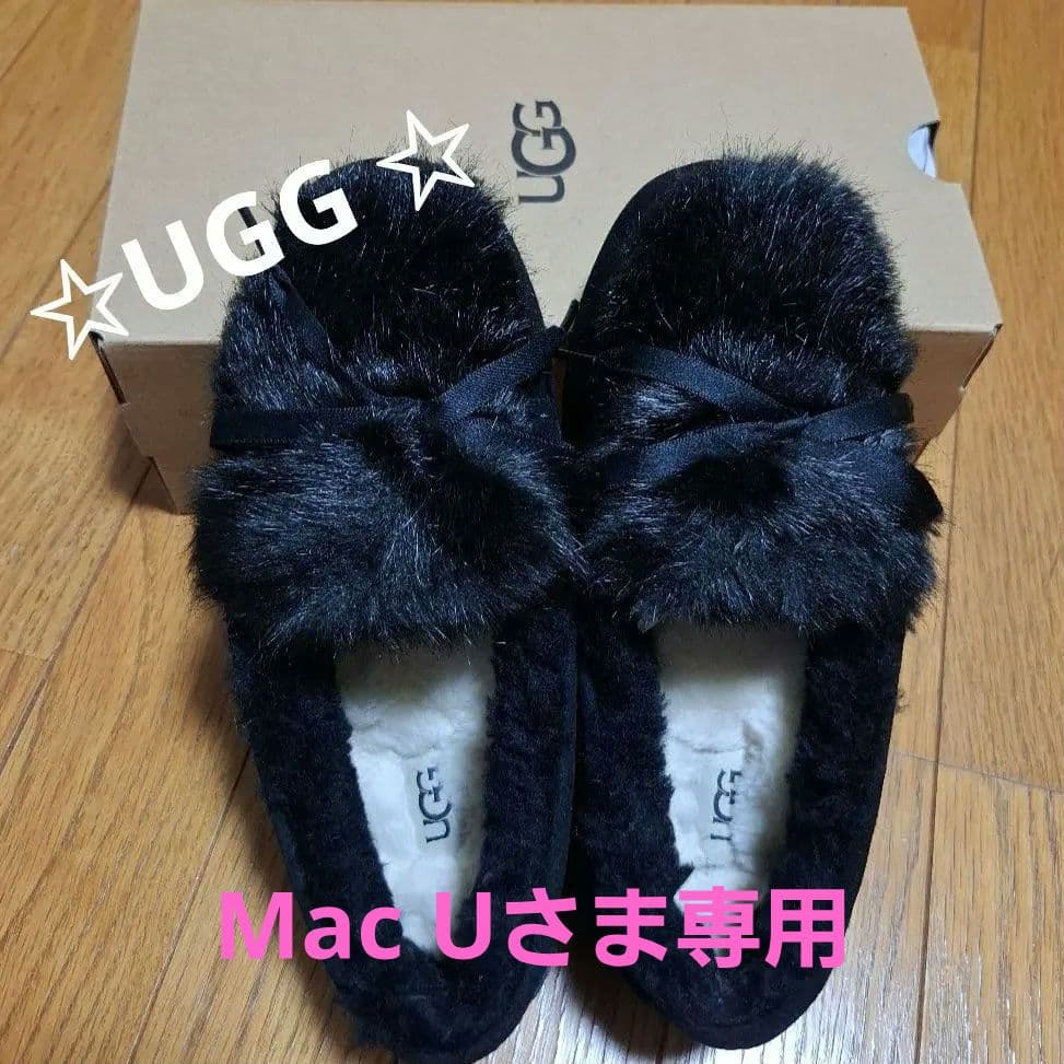 ☆UGG ☆ブラック ファー モカシン