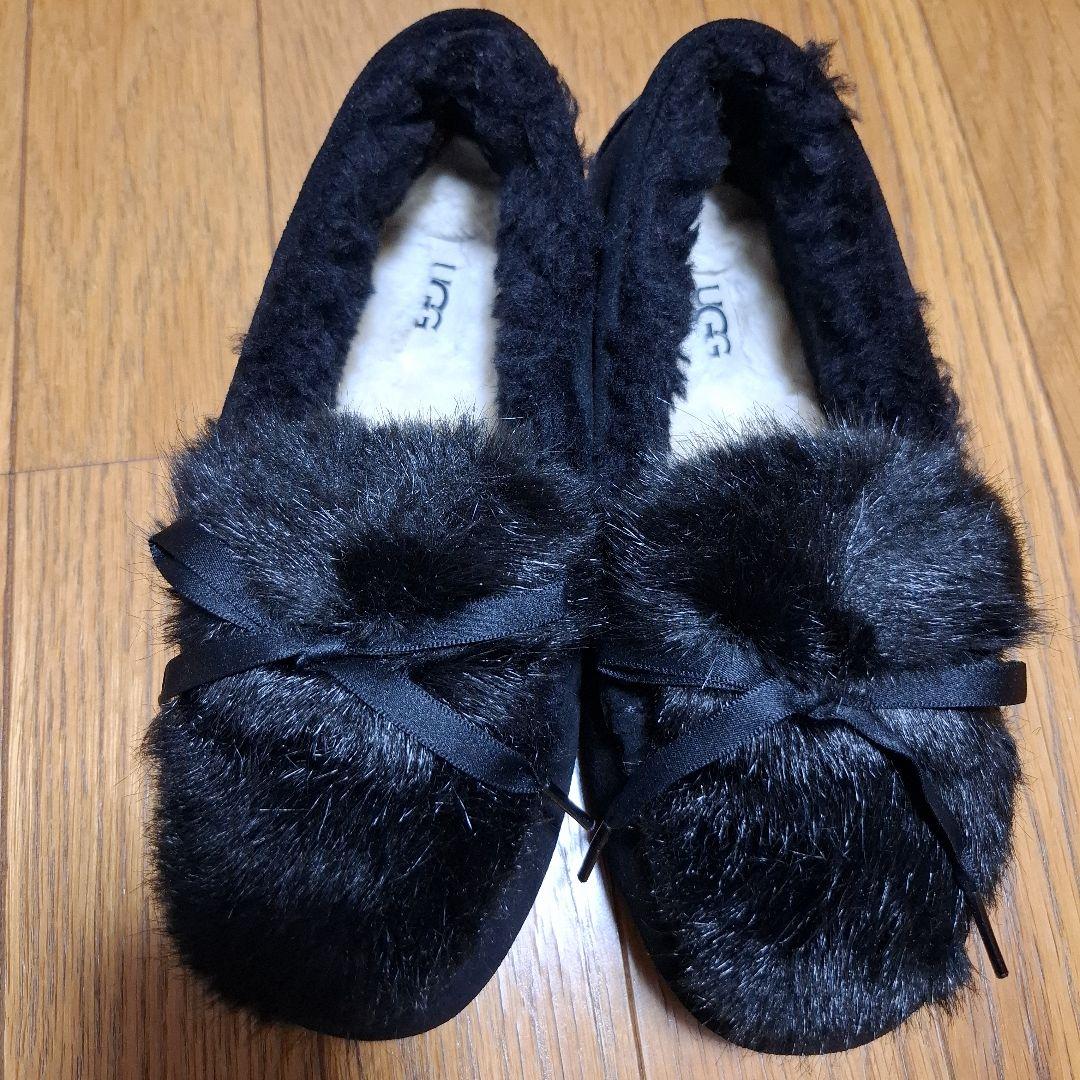 ☆UGG ☆ブラック ファー モカシン