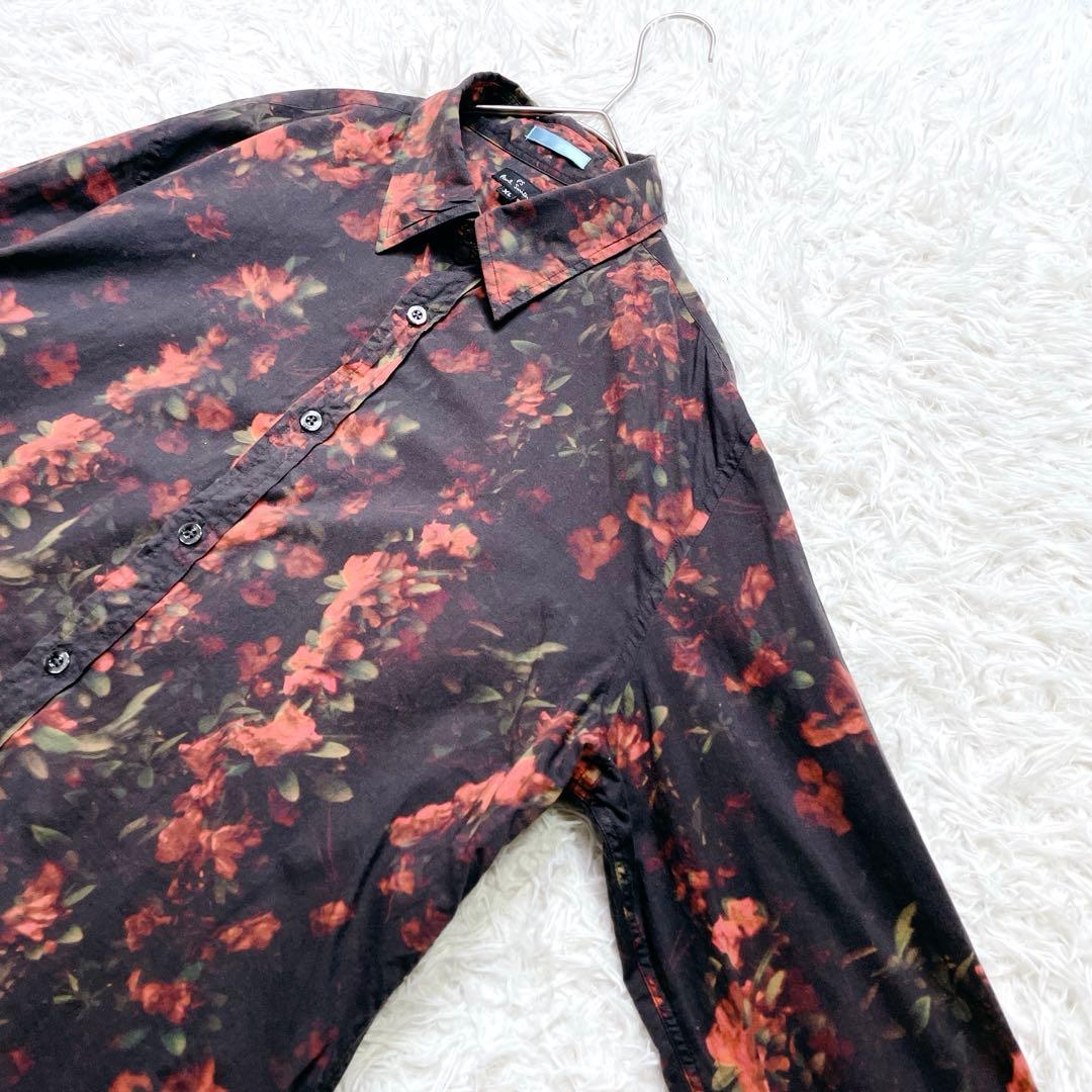 ポールスミス PS Paul Smith ボタニカル柄 シャツ XL 花柄 総柄