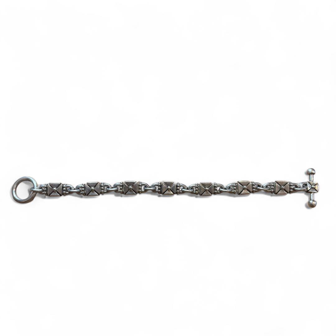 クロス ブレスレット シルバー 925 刻印 トグル フォーミー