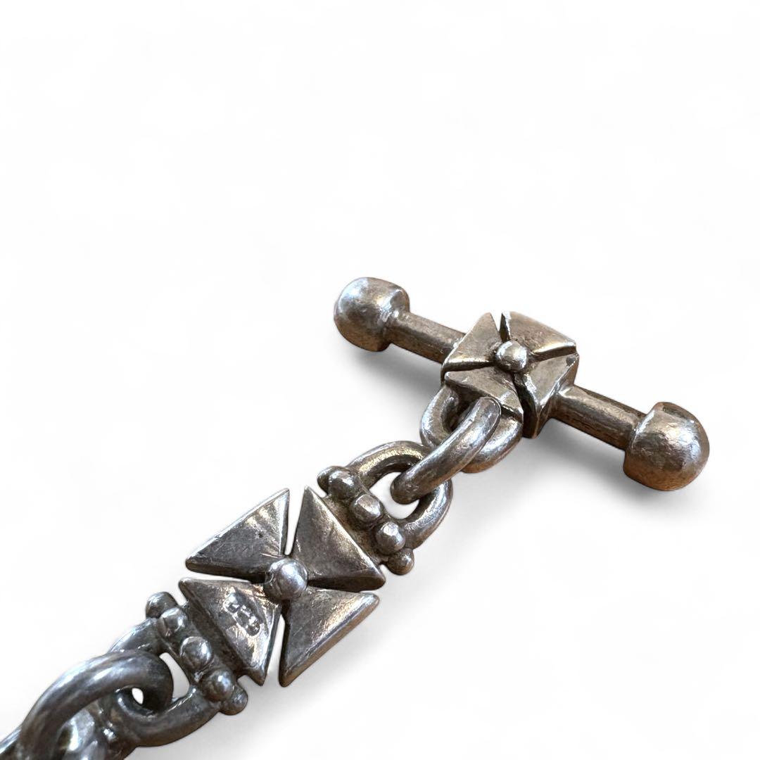 クロス ブレスレット シルバー 925 刻印 トグル フォーミー