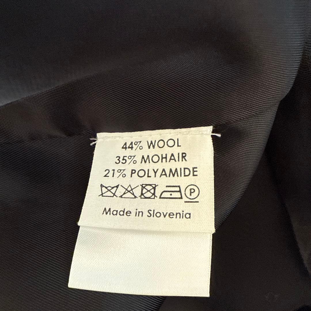 DRIES VAN NOTEN裾ファー付き黒のワンピース