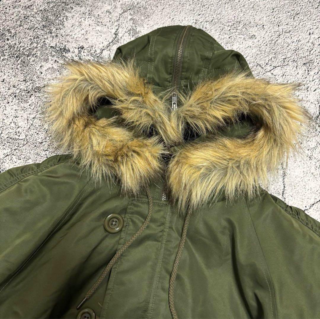 y2k 00s N2B ショート丈　ミリタリージャケット　くしゅくしゅスリーブ