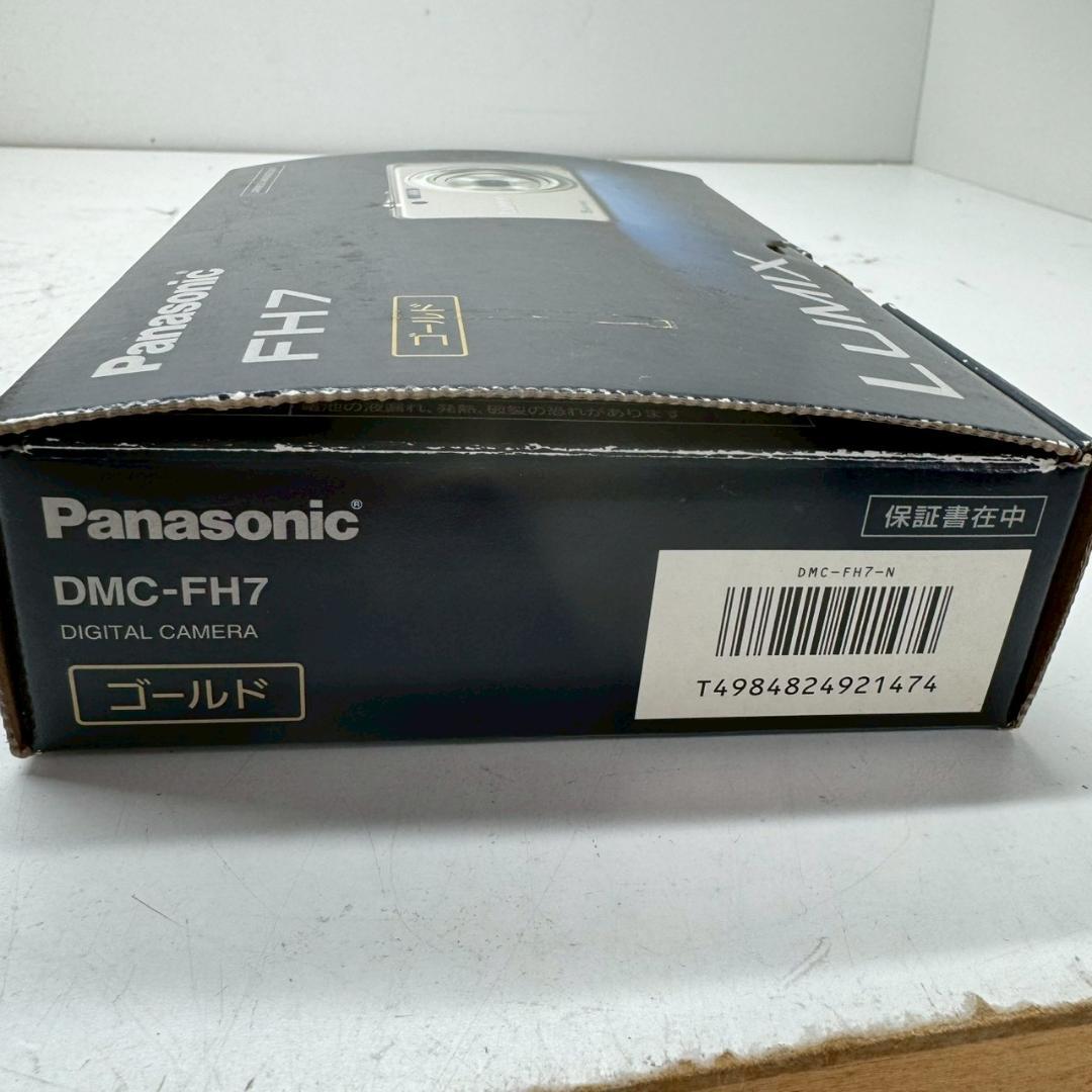T◆　Panasonic　LUMIX　DMC-FH7　ゴールド　デジタルカメラ