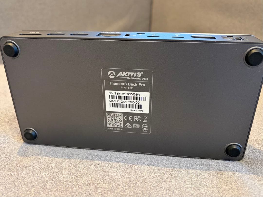 おまけ付・AKiTiO Thunder3 Dock Pro サンダーボルトドック