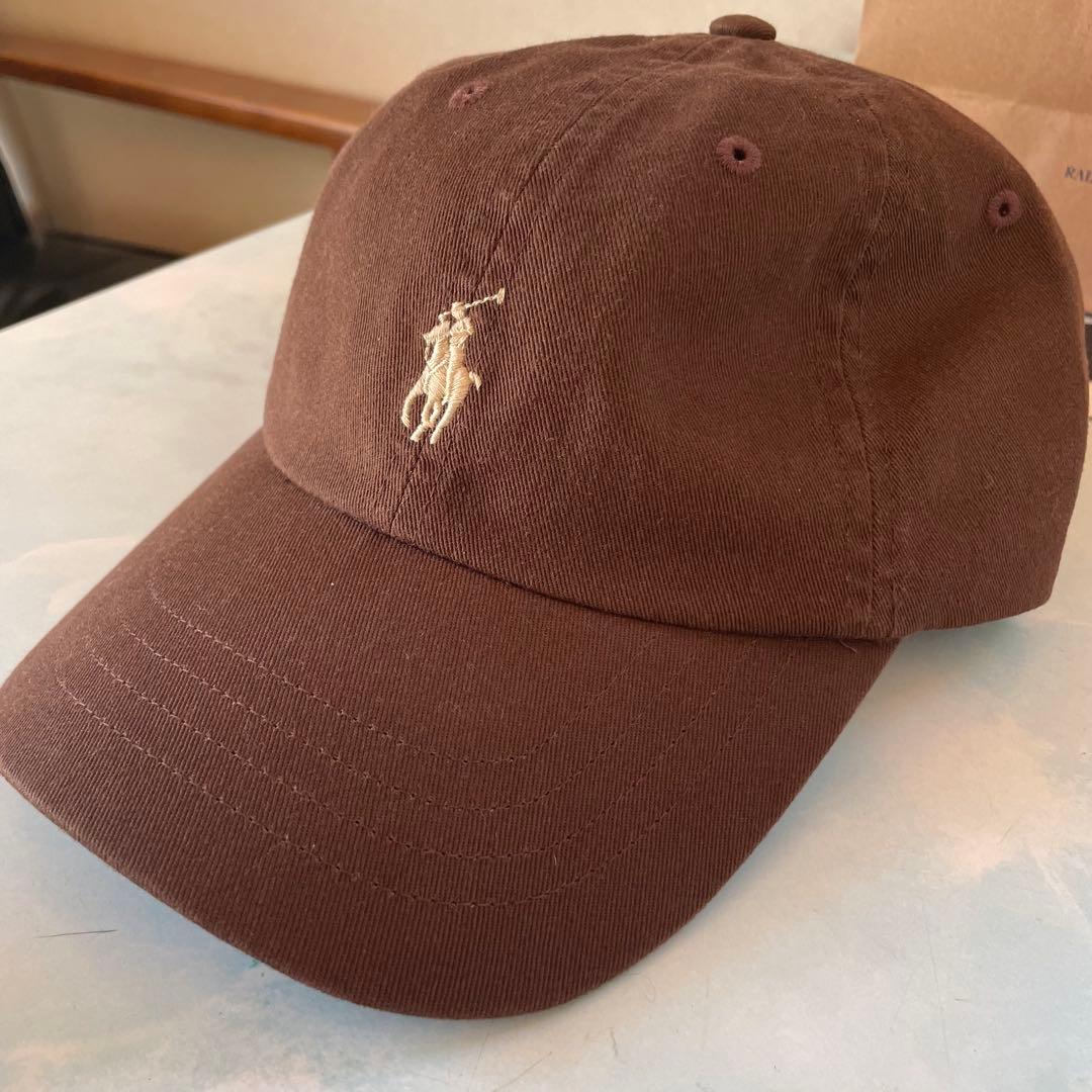 《新品タグ付き》✴︎ poloralphlauren ブラウン キャップ 希少