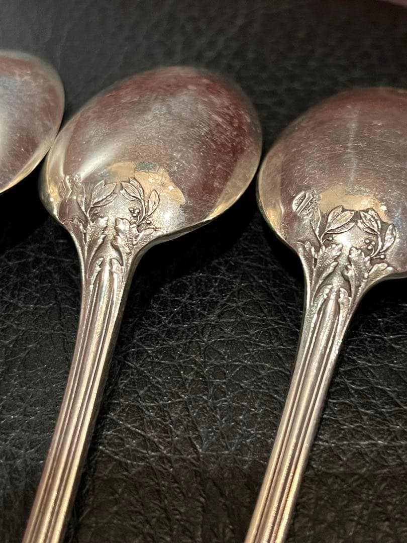 ピュイフォルカ　純銀製　スターリングシルバー　スプーン　セット　アンティーク