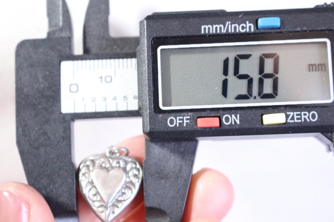 40s　スウィートハートジュエリー　WW2　シルバー チャーム　波　渦巻　唐草