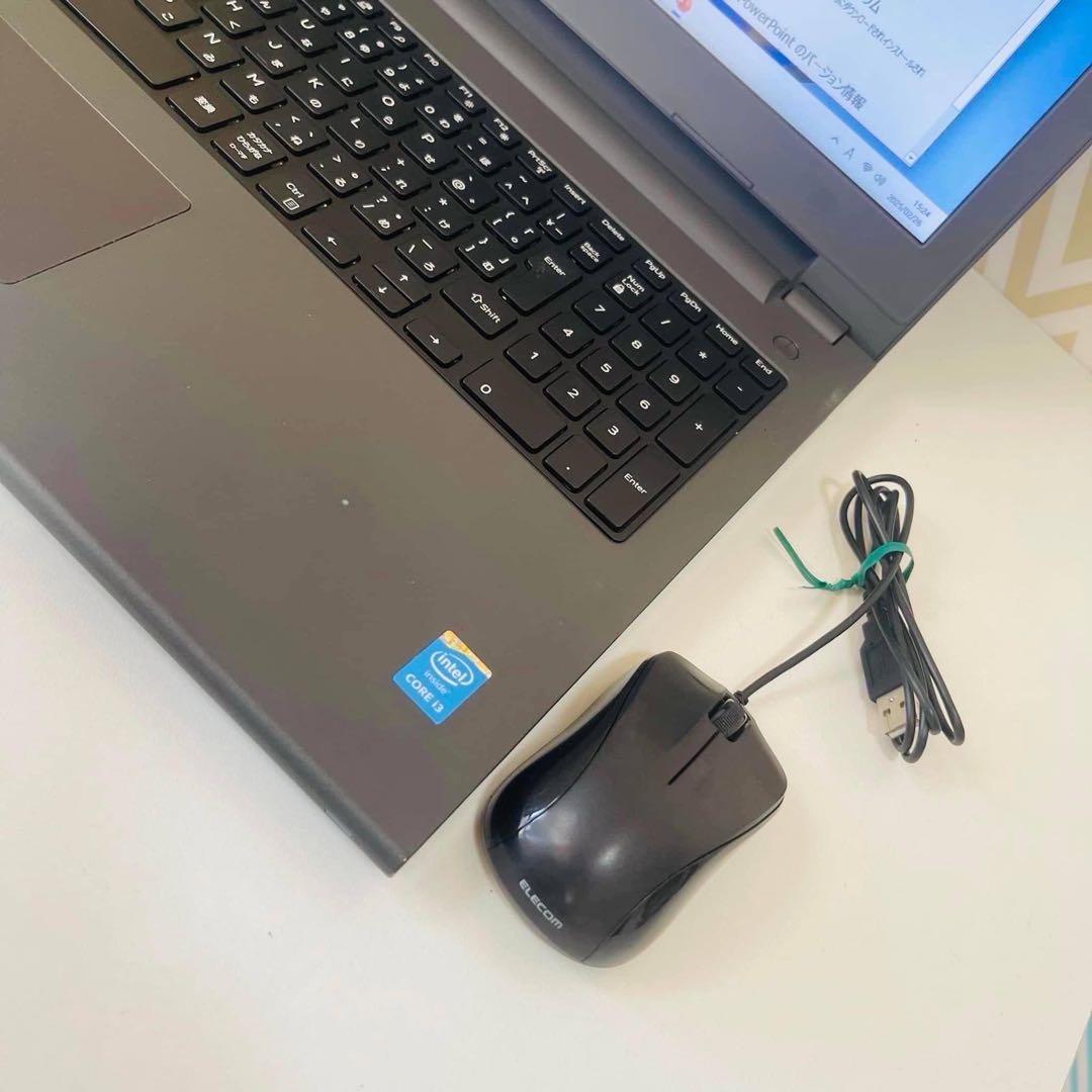 T222 DELLノートパソコンSSD高速 Windows11オフィス付き