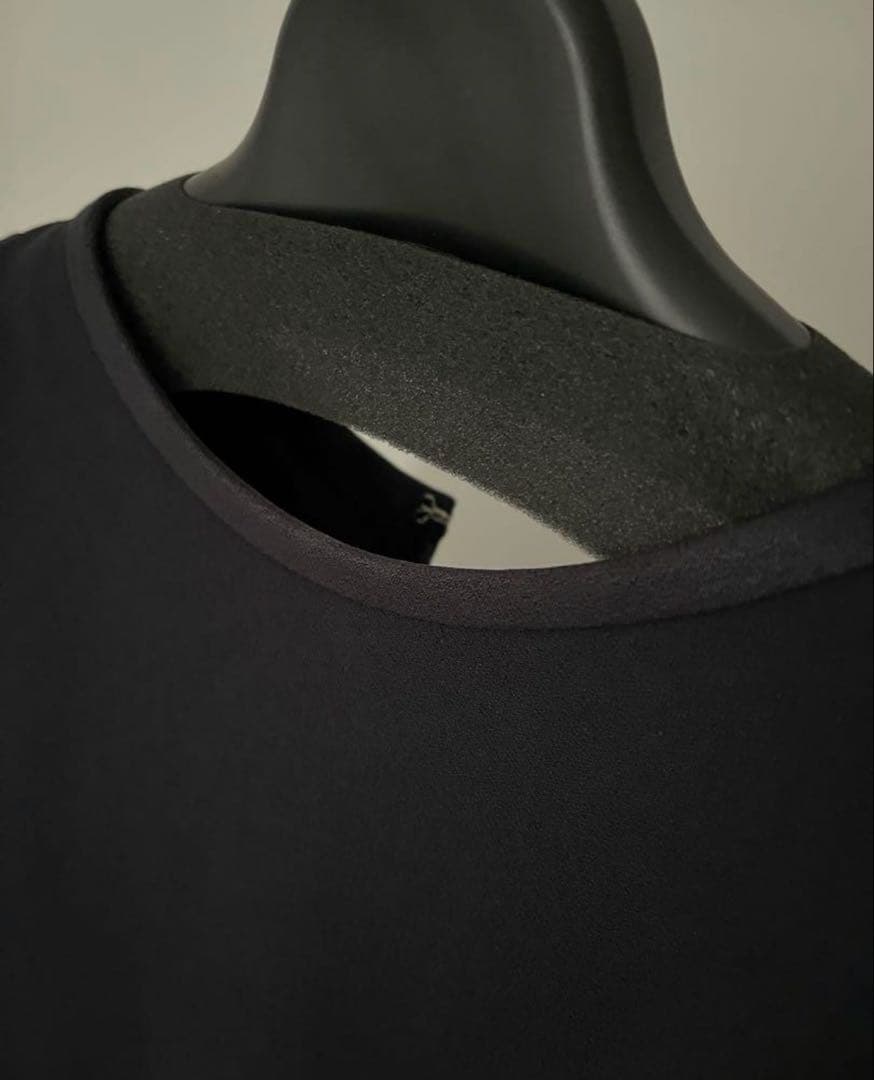 と*ん様 i*i様 マメクロゴウチ シルクラメドレス サイズ2 ネイビー