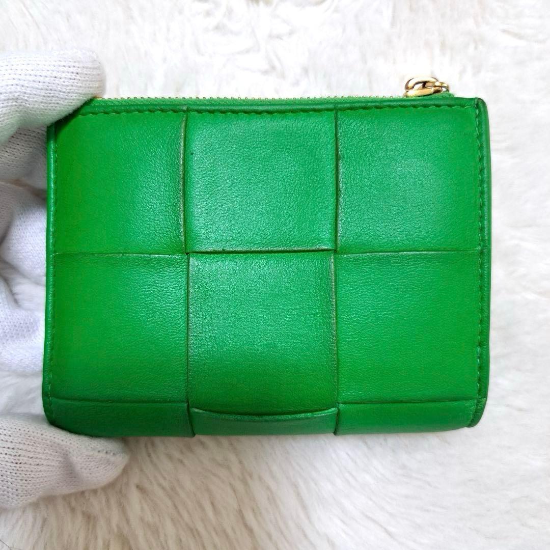 ✨美品　付属品完備✨ボッテガ　二つ折り　カセット　イントレチャート　パラキート