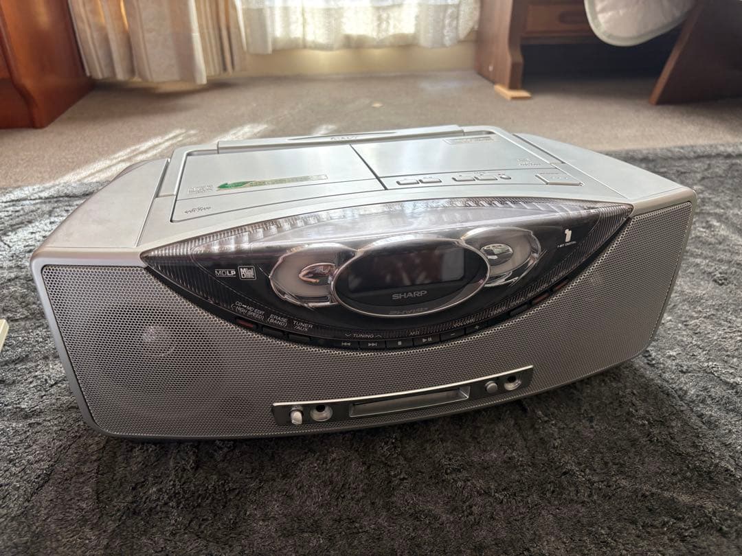 SHARP1ビットMD/CDシステムSD-FX200-S(シルバー) シャープ