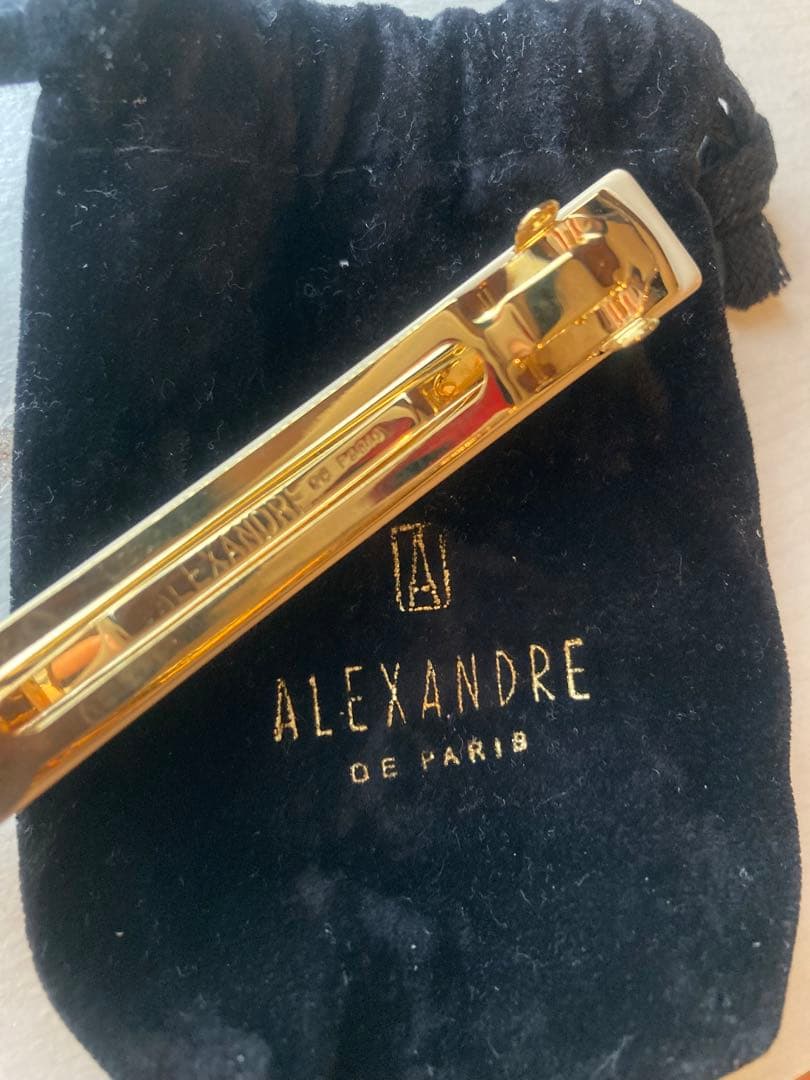 ALEXANDRE DE PARIS パールバレッタ　ベージュ