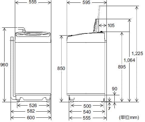 【送料無料】シャープ　全自動洗濯機　ES-GV10C