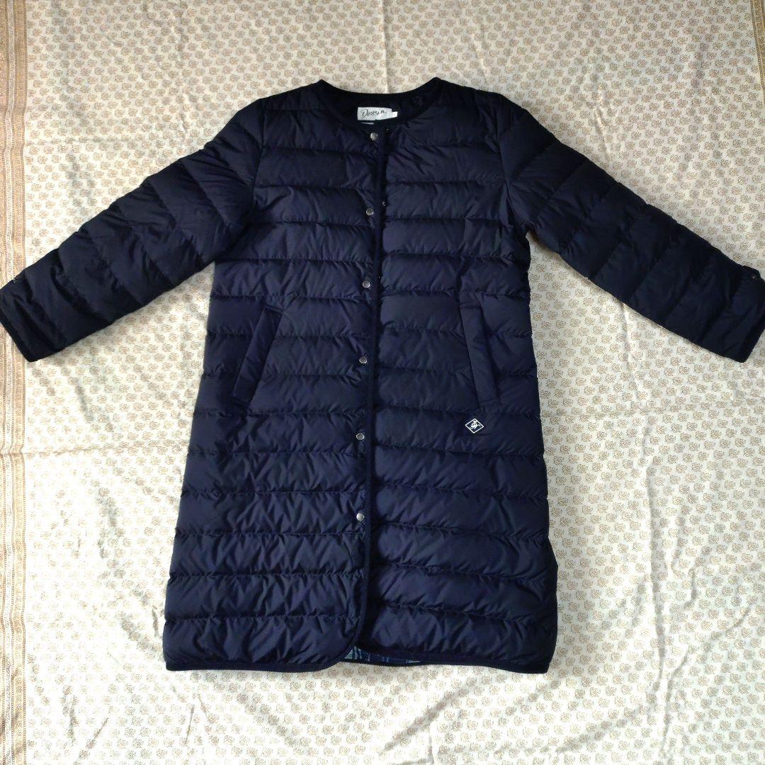 Dessin デッサン　ミュラーダウンミドルコート　ネイビー L　2way