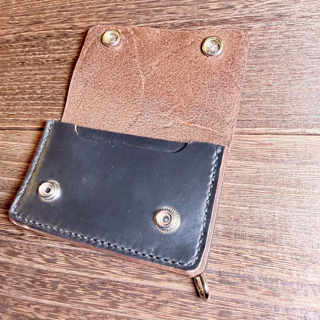 【茶芯】ホーウィン クロムエクセル ミニトラッカーウォレット