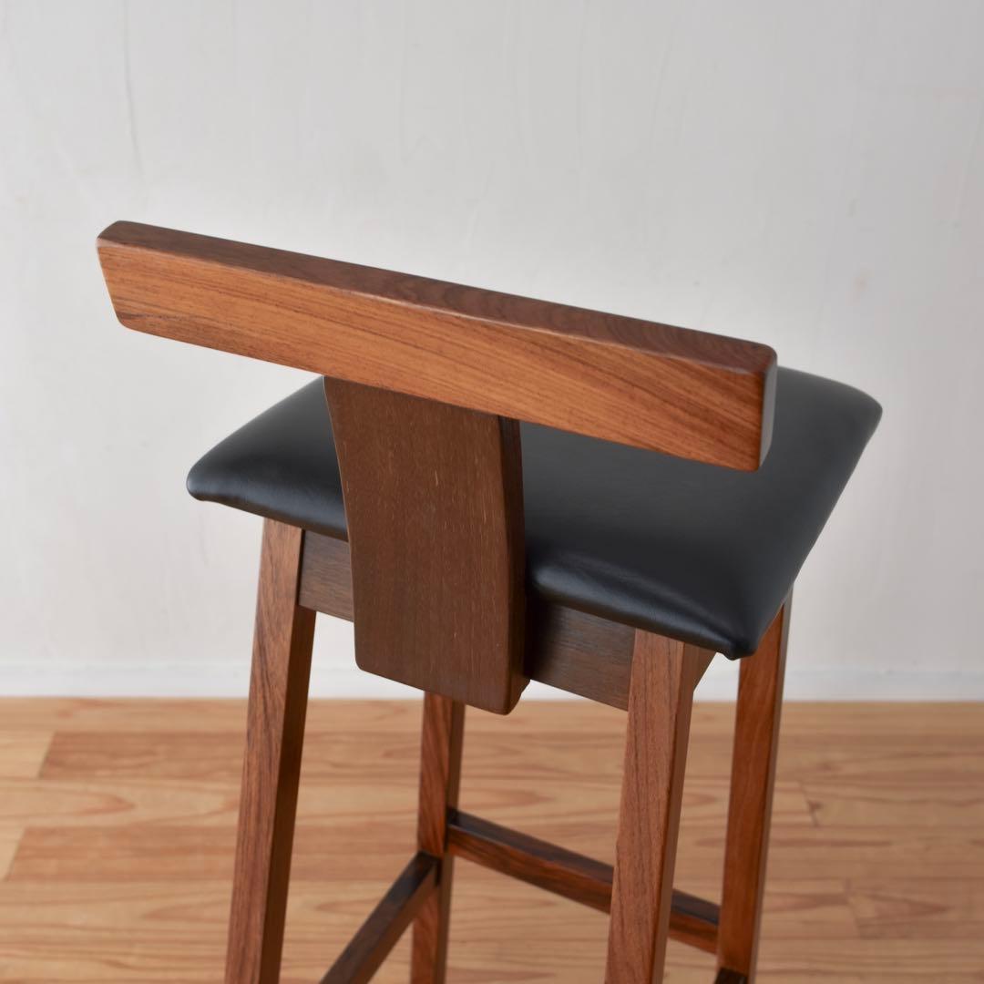 デンマーク　ハイスツール　2脚setカウンターチェア　ローズウッド　バースツール
