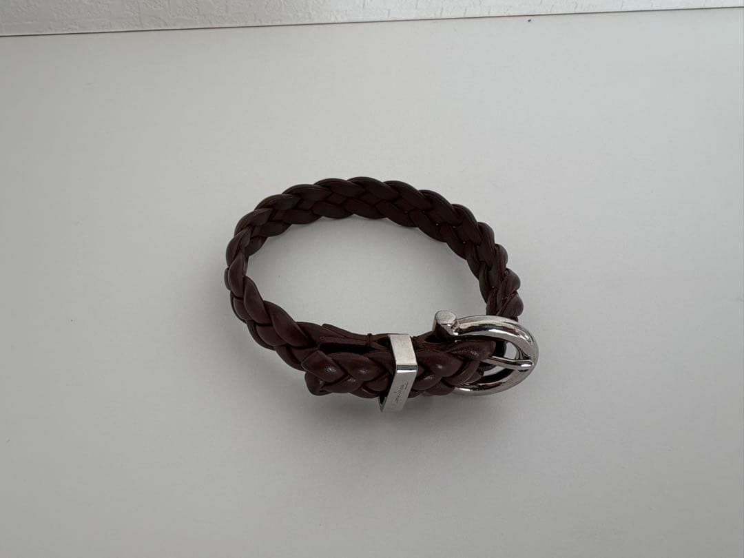 Ferragamo ブラウン レザー ブレスレット