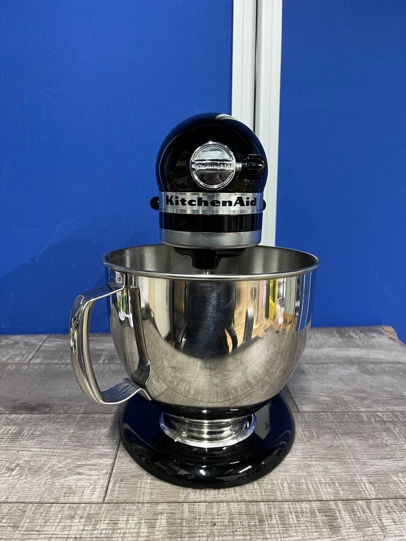 美品☆Kitchen Aid スタンドミキサー ブラック アタッチメント3個付