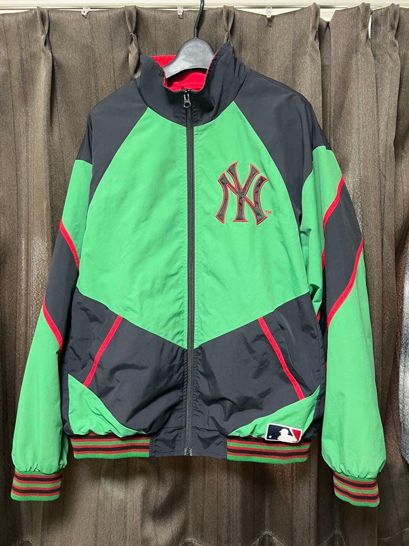 supreme ヤンキースコラボ ナイロンジャケット L シュプリーム