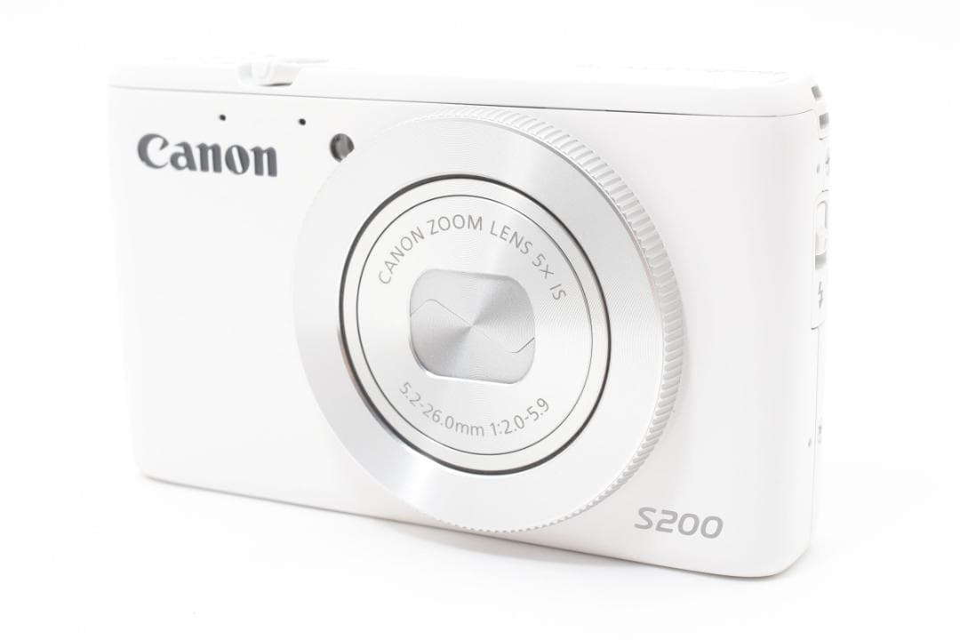【美品】Canon PowerShot S200 ホワイト　動作確認済