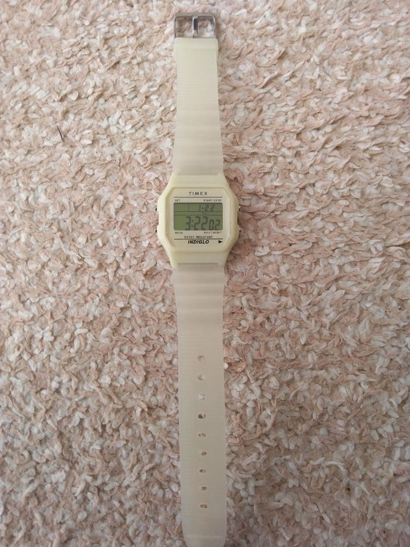 【未使用・美品・説明書付】腕時計Timex タイメックス80 グローインザダーク