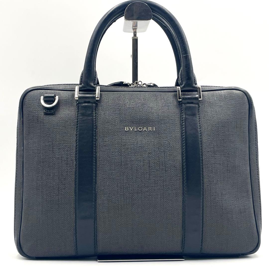 ブルガリ ウィークエンド ブリーフケース 2way ビジネスバッグA4可 PVC