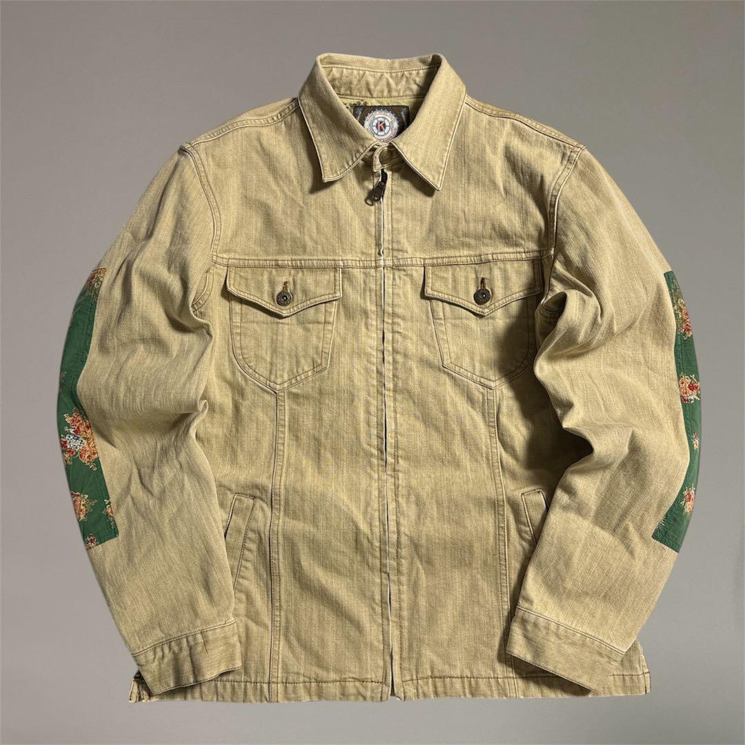 美品 Karl Helmut カールヘルム 刺繍＆パッチワーク ジャケット M