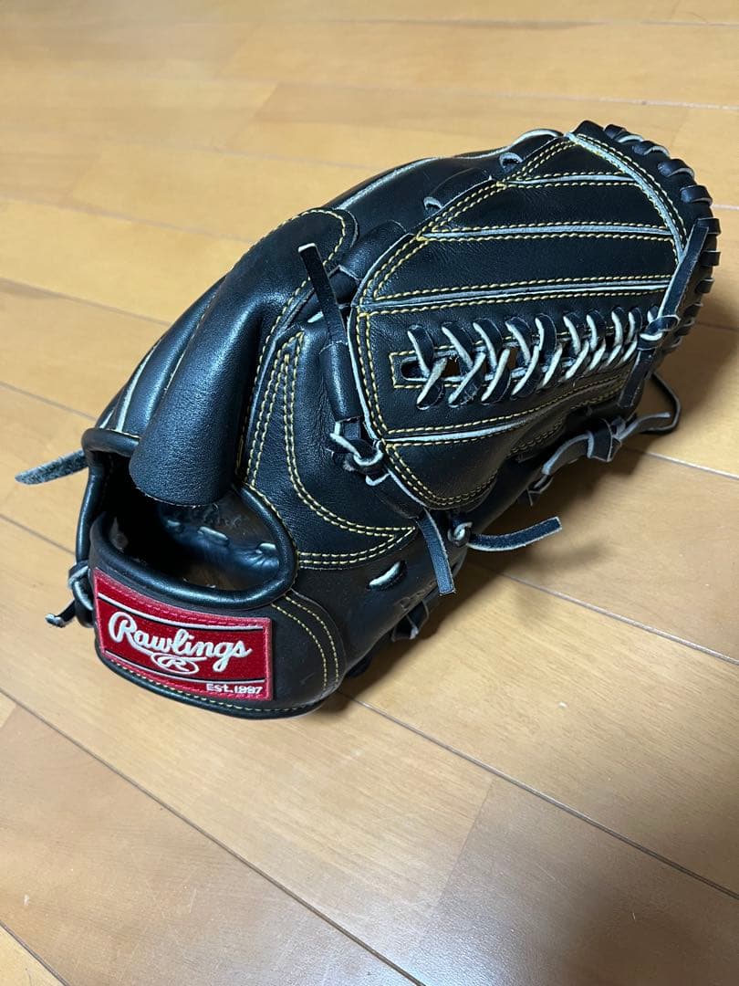 Rawlings 軟式グローブ 黒　投手用